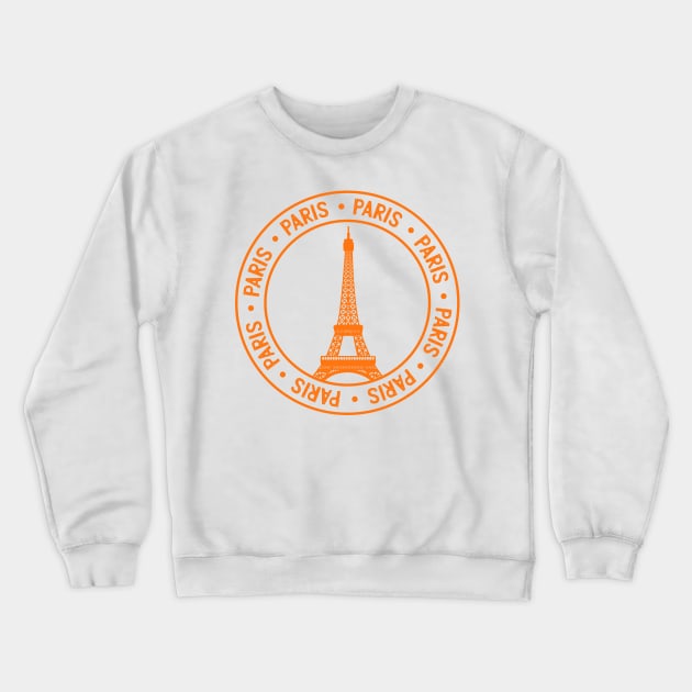 Paris Passport Stamp Crewneck Sweatshirt by madeinchorley